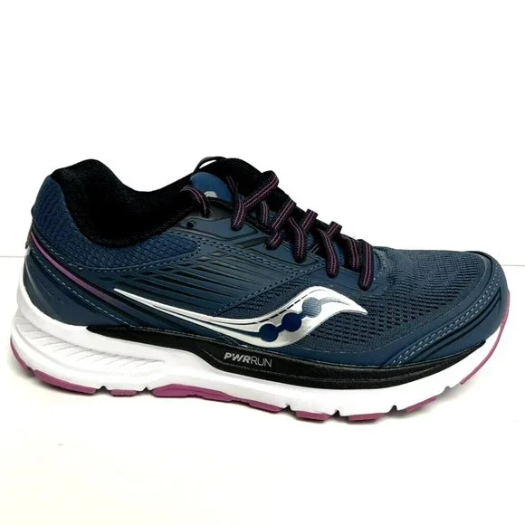 Saucony women’s Athletic Shoes in Blue and Black. Excellent condition Saucony Womens Athletic Running Shoes Black/Gray/Blue  main image 4